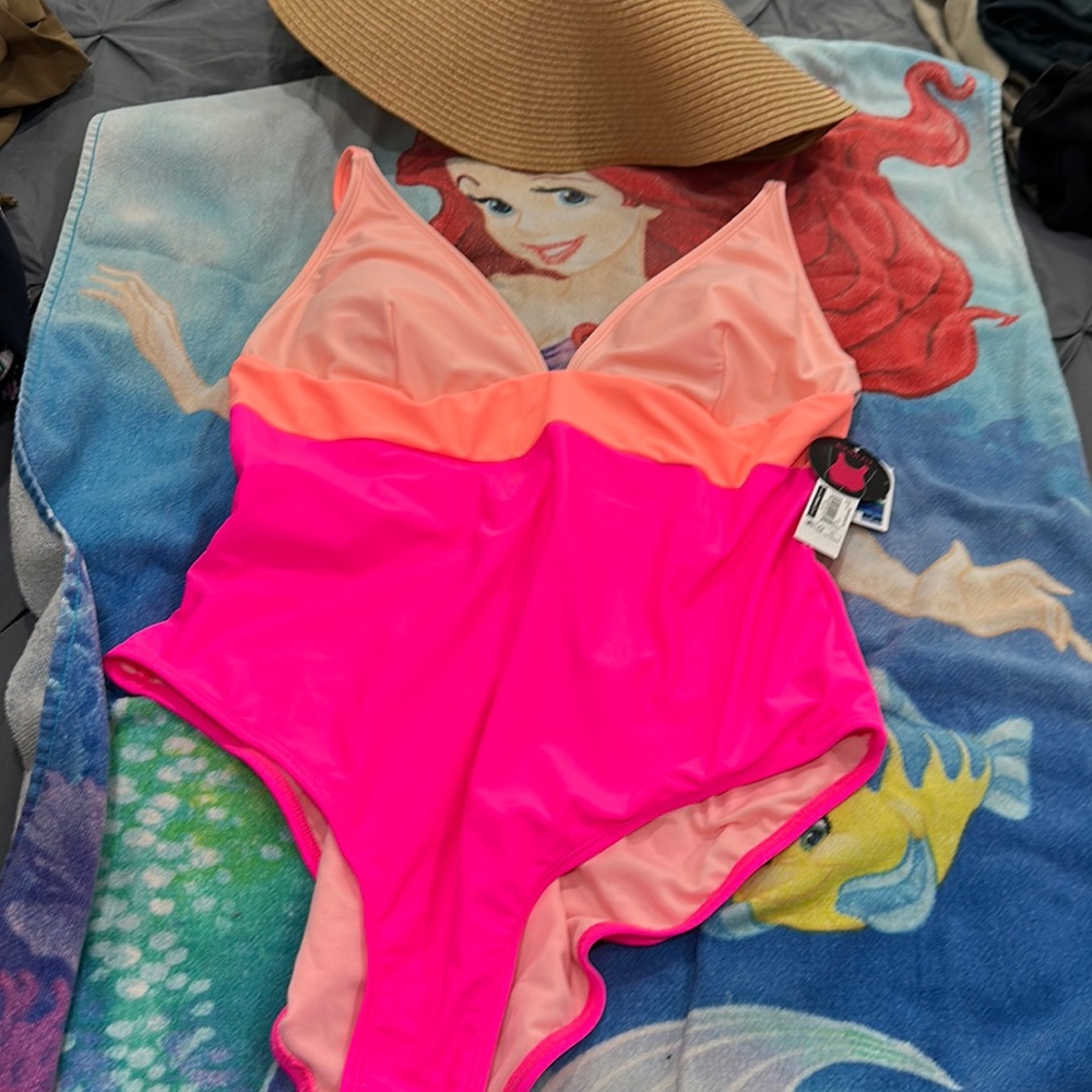 Nobo Swim | Nwt Hot Pink One Piece Bathing Suit. Women’s Color: Hot PinkSize: XL